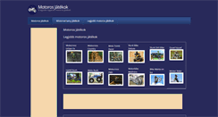 Desktop Screenshot of motoros-jatekok.info